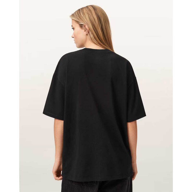 AllSaints Dash Etta Oversized Embroidered Tee image number 1